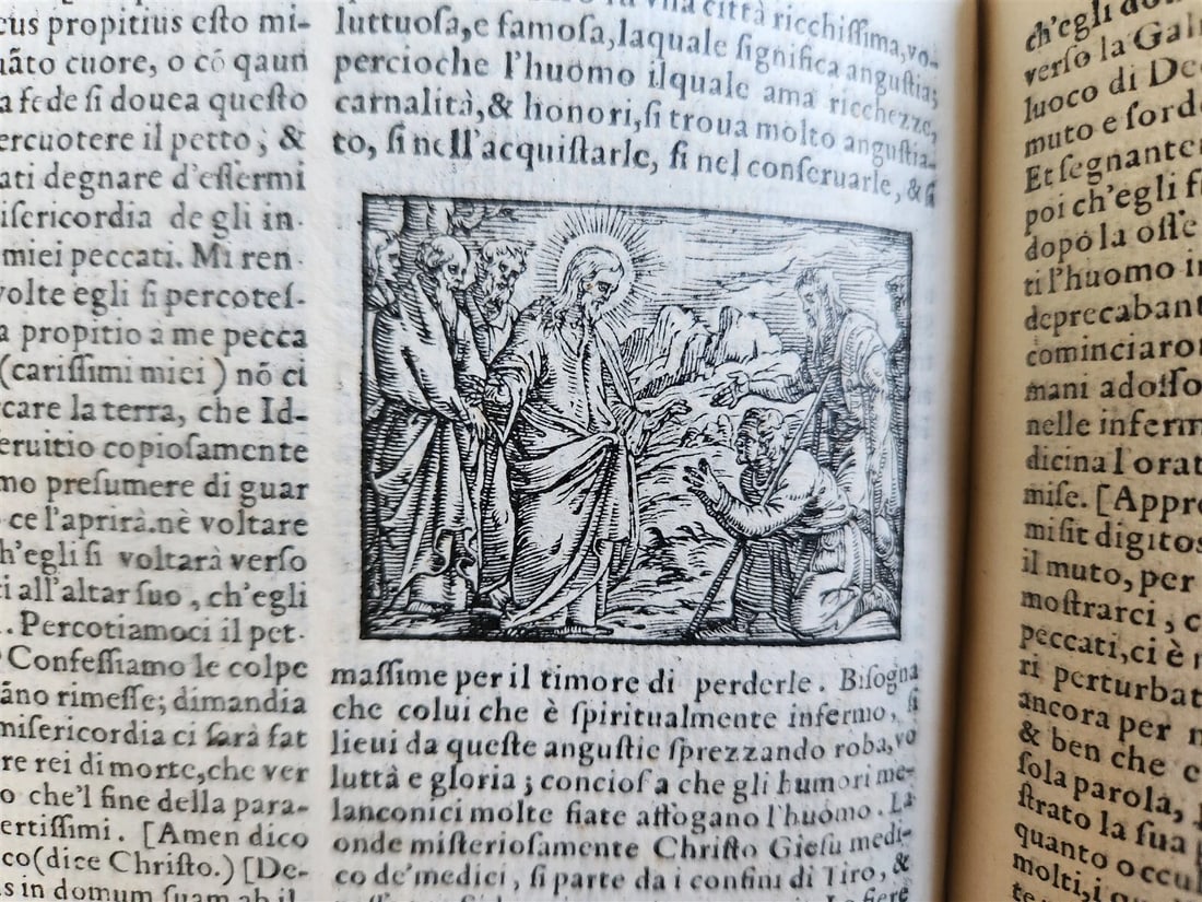 1578 ILLUSTRATED DELLE HOMELIE by Pittorio da Ferrara antique VELLUM BINDING - 12