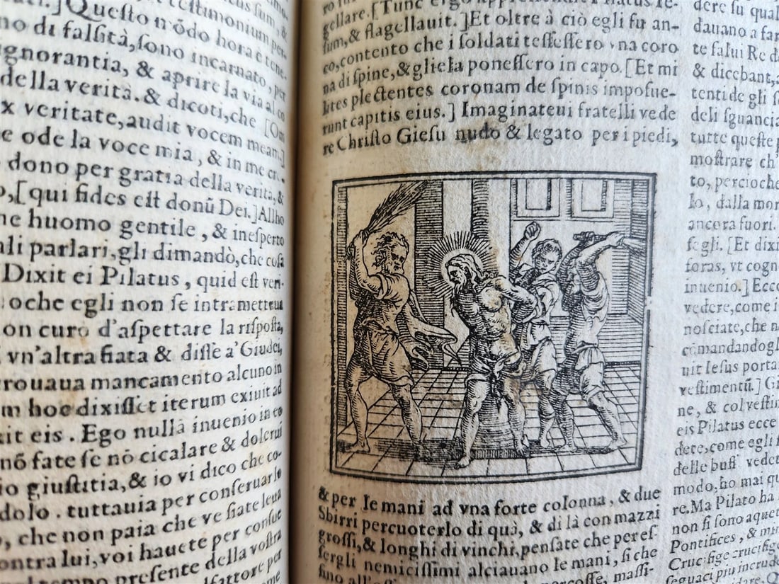 1578 ILLUSTRATED DELLE HOMELIE by Pittorio da Ferrara antique VELLUM BINDING - 15