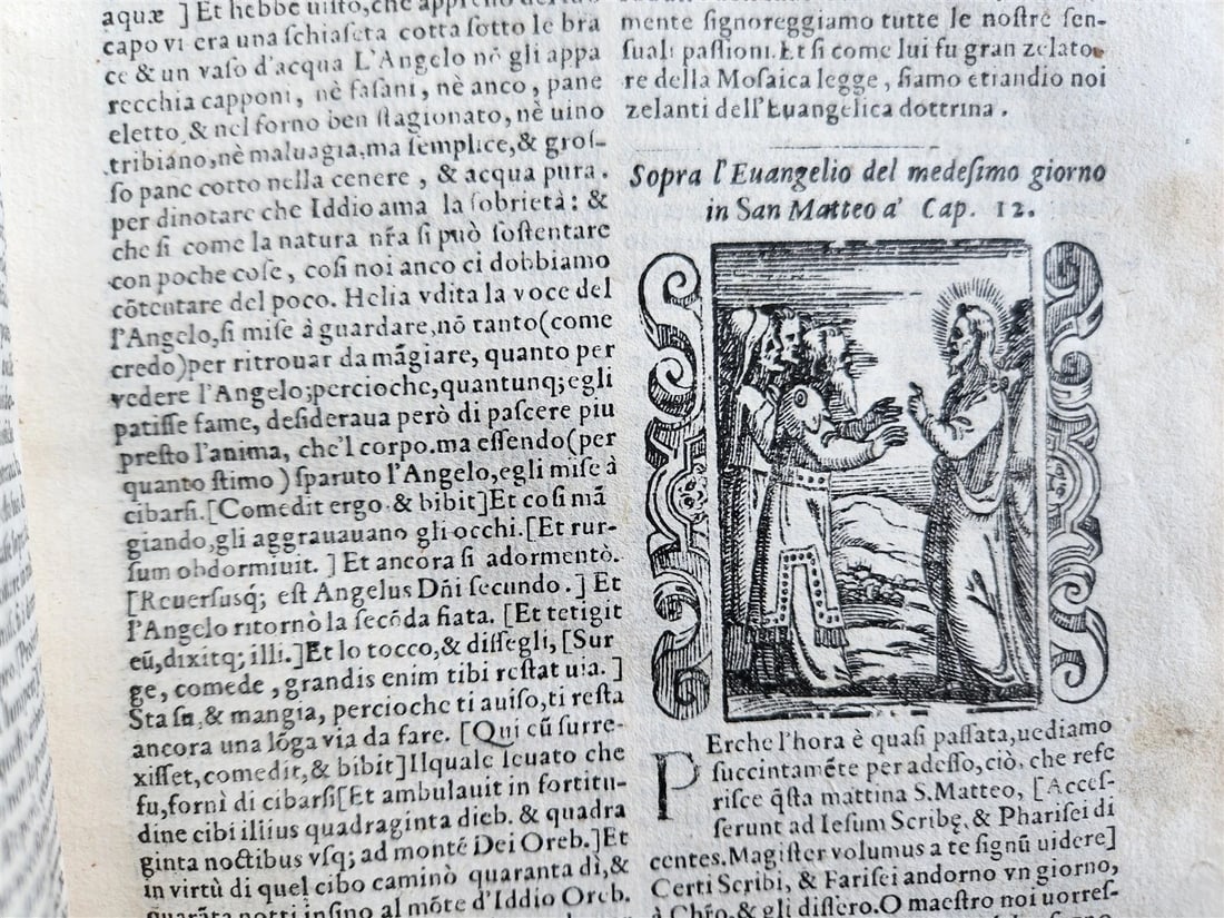 1578 ILLUSTRATED DELLE HOMELIE by Pittorio da Ferrara antique VELLUM BINDING - 5