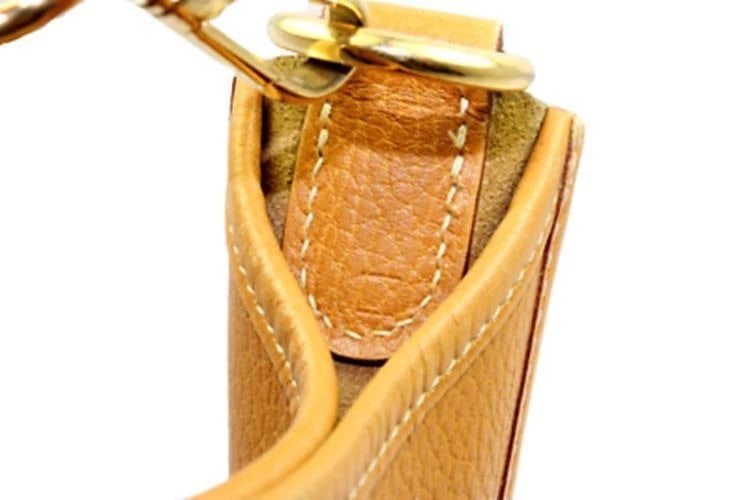 Authentic! Hermes Evelyne Natural Tan Clemence Leather GM Handbag Purse - 4