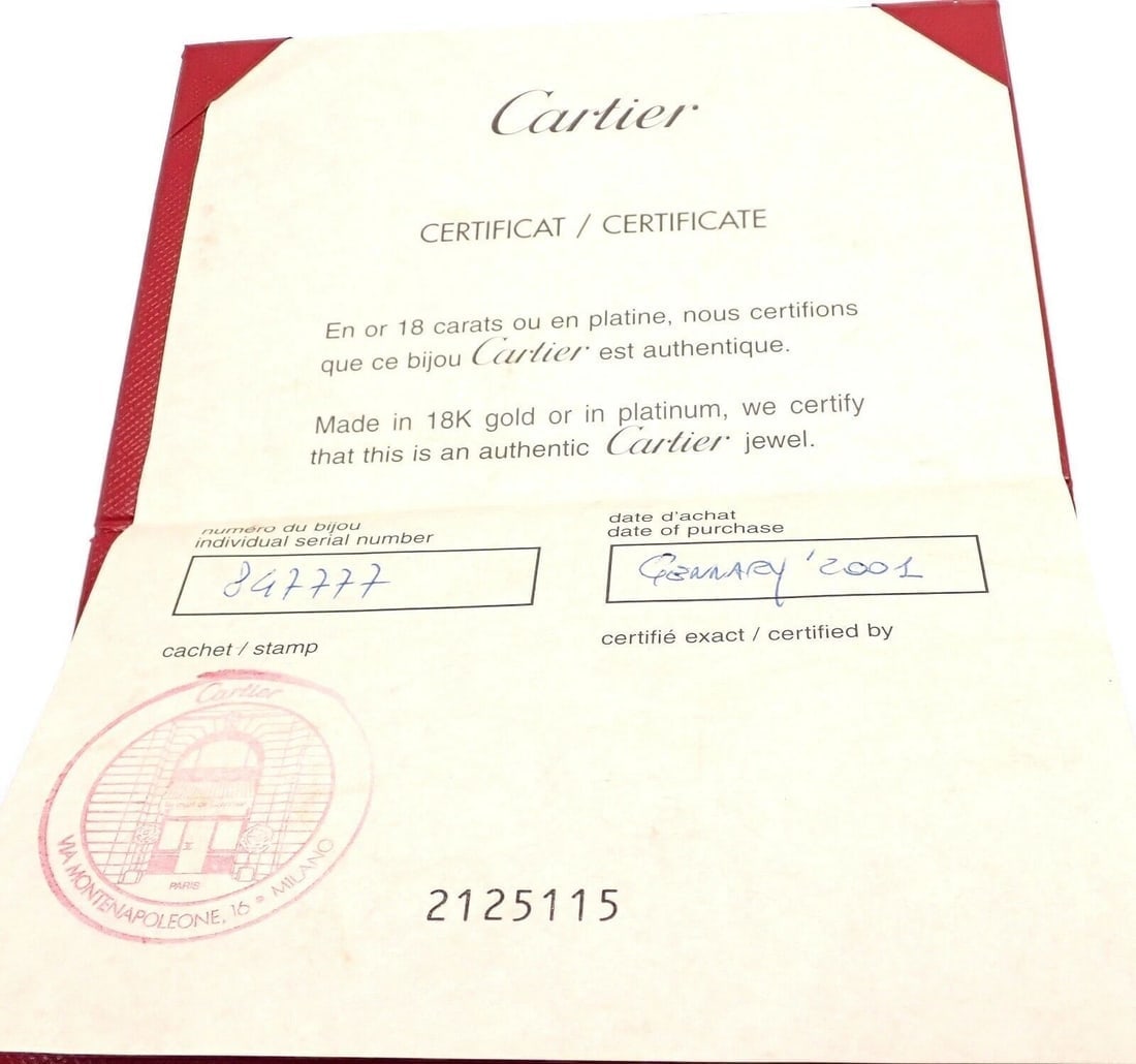 Rare! Authentic Cartier Orissa 18k White Gold Diamond Necklace Certificate Box - 8