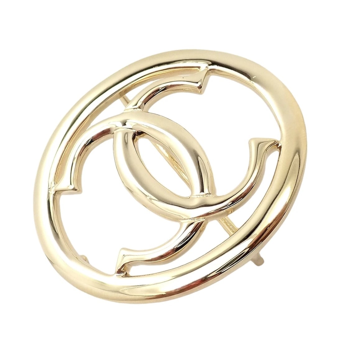 Rare! Cartier 18k Yellow Gold Signature Classic Large Double C Belt Buckle (1 of 10)