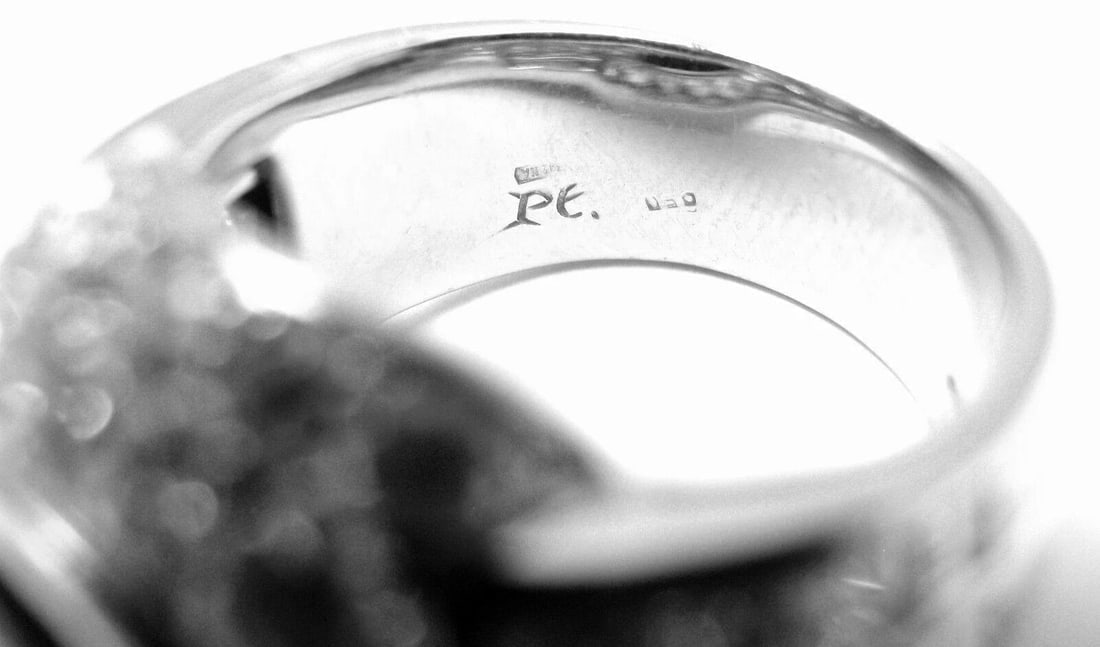 Rare! Authentic Patek Philippe Platinum Diamond Emerald Ring Certificate - 10