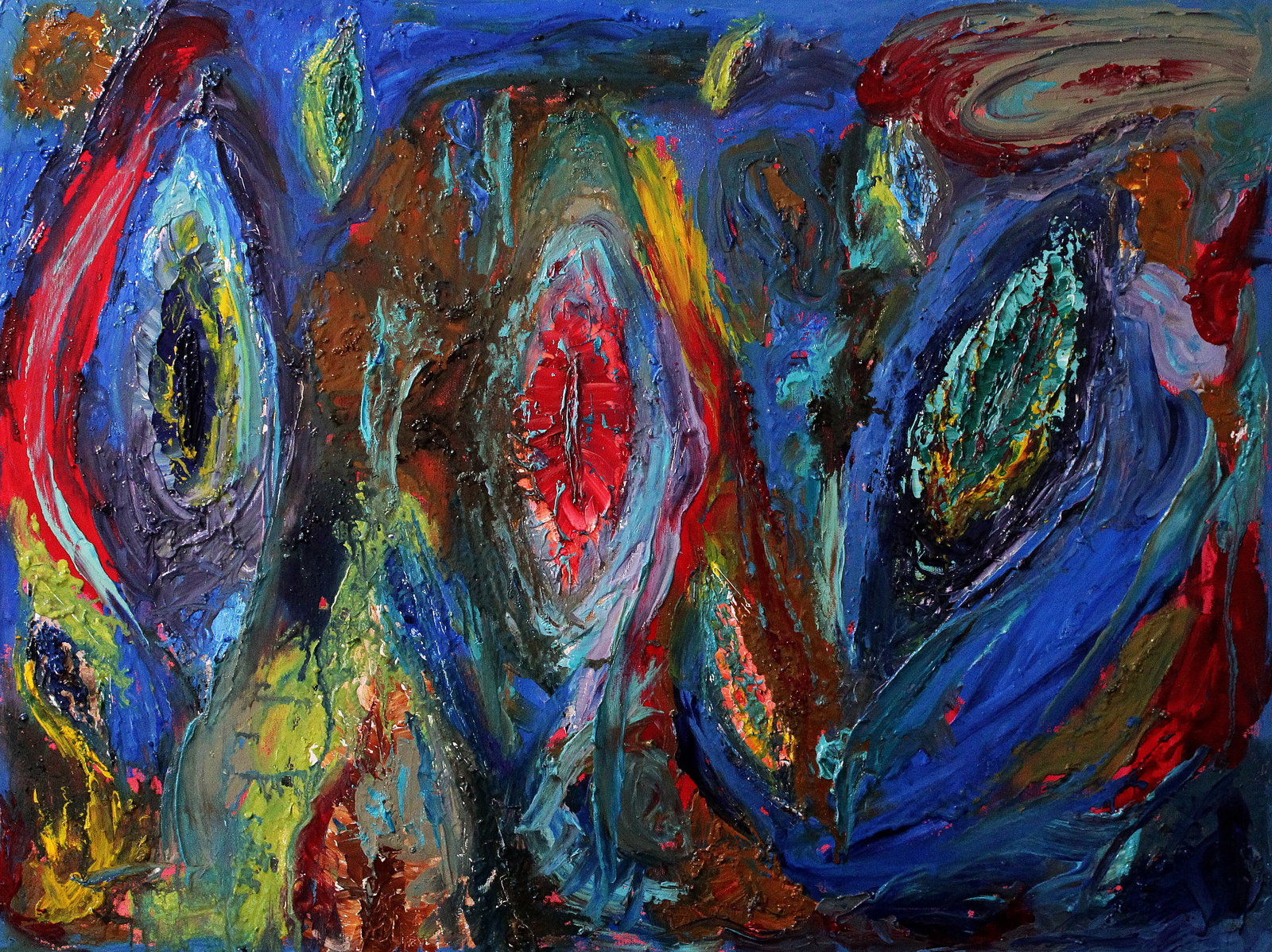 Oil painting Three girls Andriy Klishyn (1 of 6)