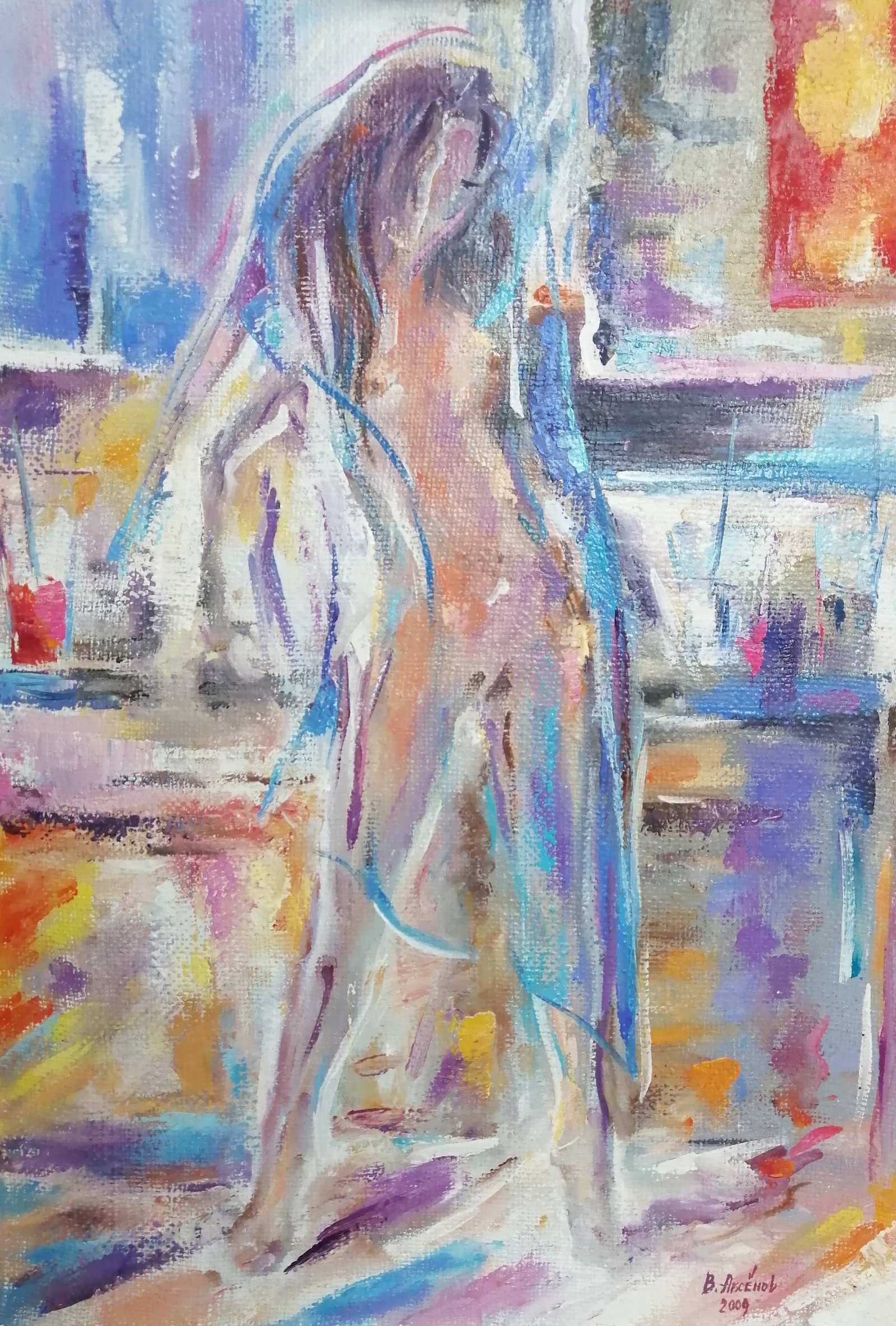 Oil painting Barbie Vadim Os'onov: Title: Oil painting Barbie Vadim Os'onov Description: 11AXE Painter: Os'onov Vadim Size: 70x50 cm/27,5x19,6 inch Components: oil, canvas Original painting CONDITION: excellent ERA: 2011 Vadim Os'