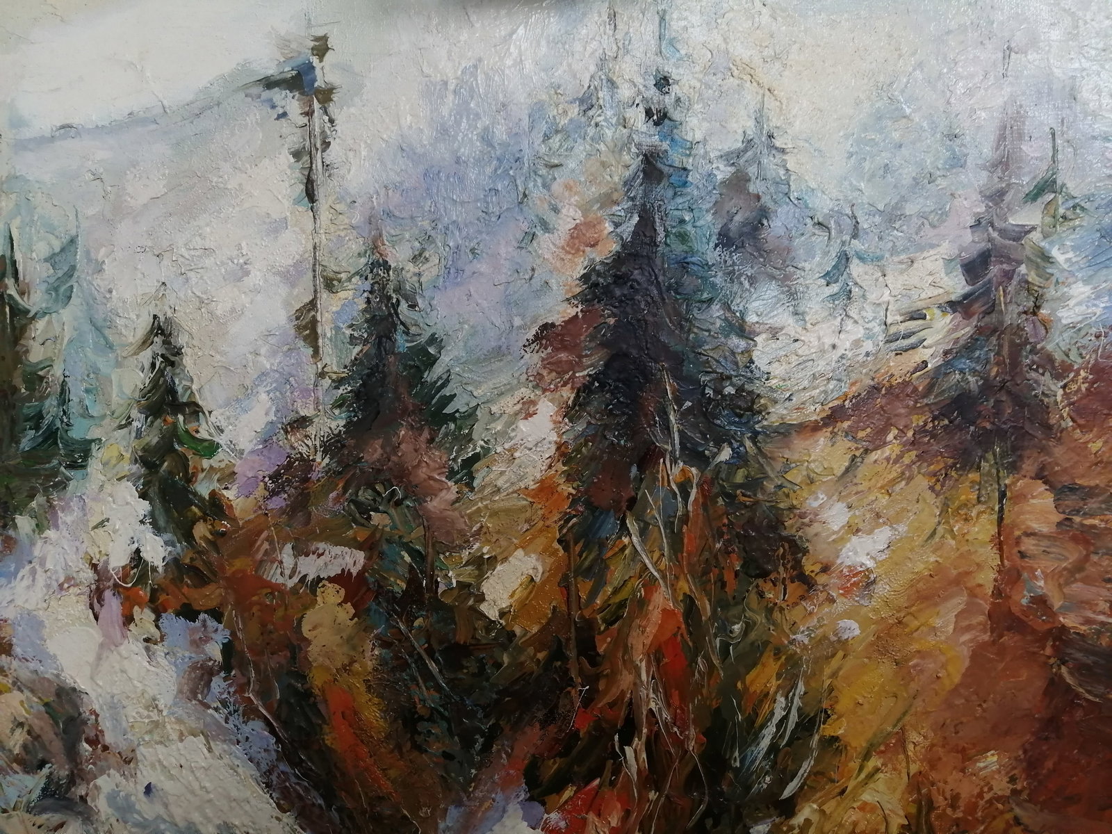 Oil painting Carpathian mountain Vadim Os'onov - 2