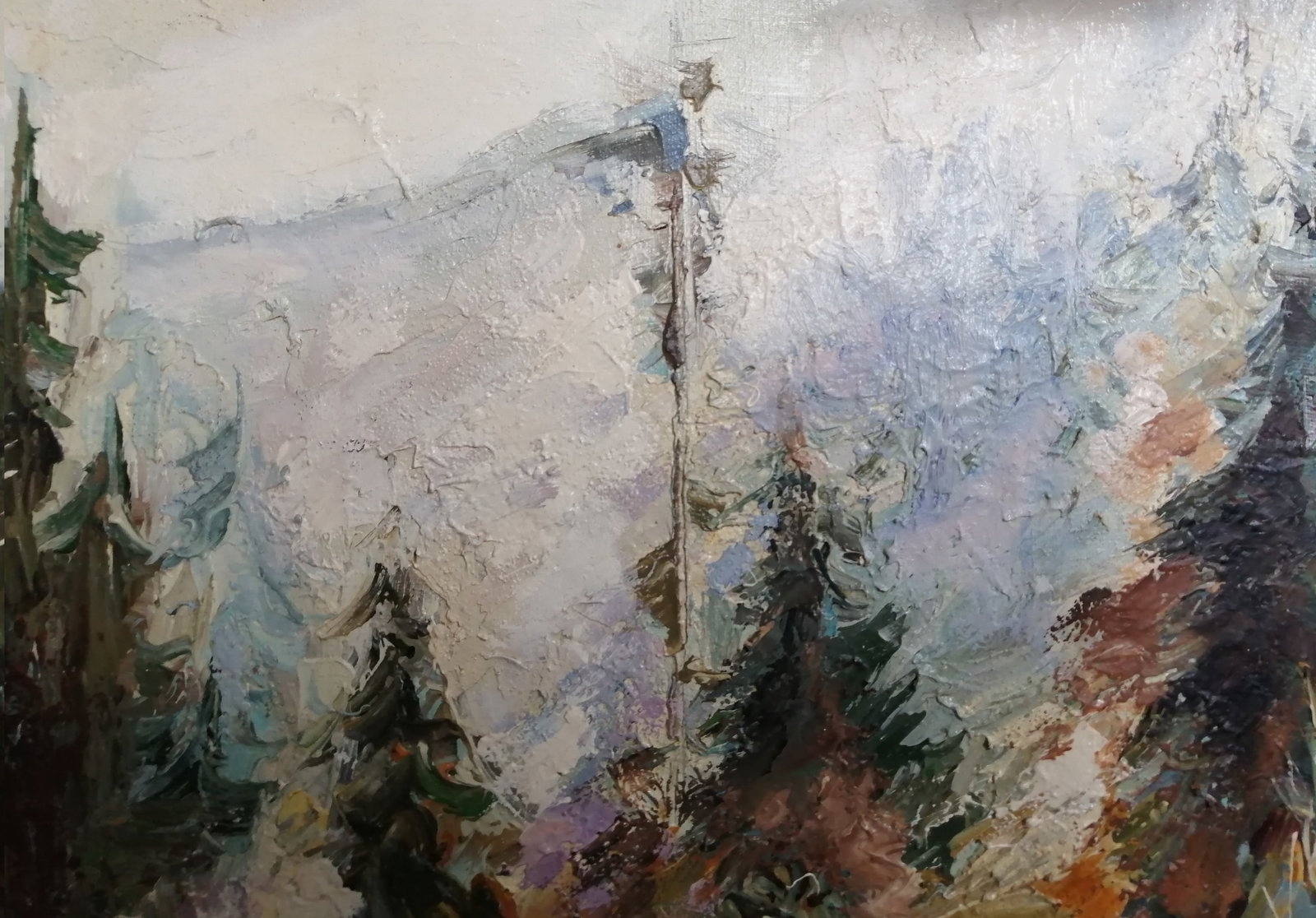 Oil painting Carpathian mountain Vadim Os'onov - 4