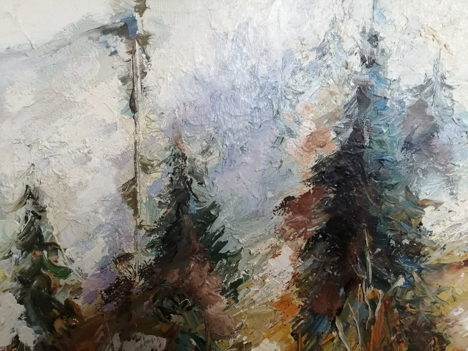 Oil painting Carpathian mountain Vadim Os'onov - 7