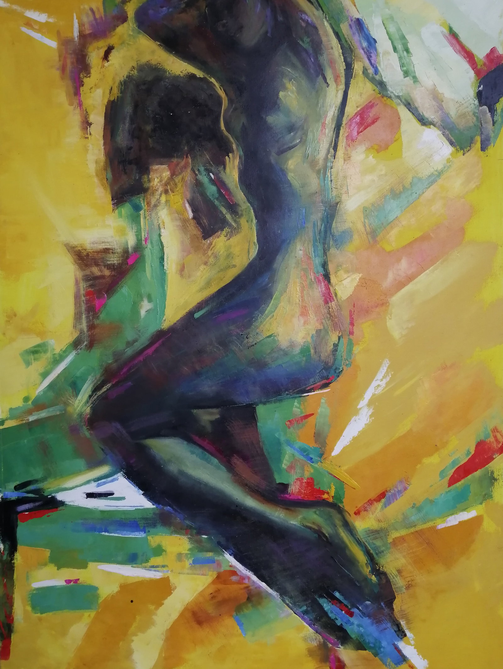 Oil painting She Vadim Os'onov: Title: Oil painting She Vadim Os'onov Description: 67AXE Painter: Os'onov Vadim Size: 120x90 cm/47.2x35.4 inch Components: oil, canvas Original painting CONDITION: excellent ERA: 2000s Vadim