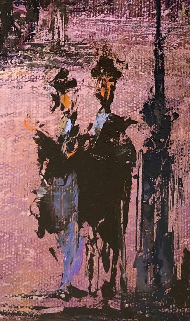 Oil painting Chess game, second name: Children's checkmate Andrii G. - 3