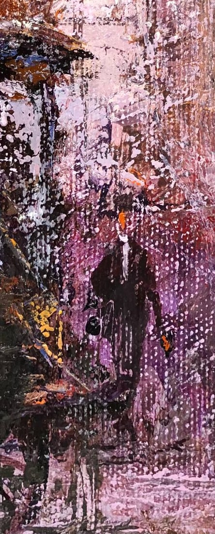 Oil painting Chess game, second name: Children's checkmate Andrii G. - 4