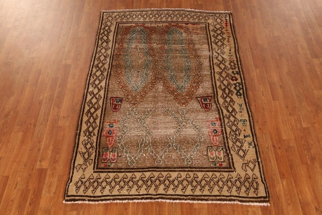 Antique Vegetable Dye Gabbeh Persian Rug 4x7 - 13