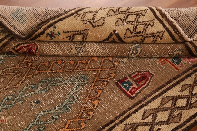 Antique Vegetable Dye Gabbeh Persian Rug 4x7 - 14