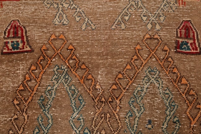 Antique Vegetable Dye Gabbeh Persian Rug 4x7 - 9