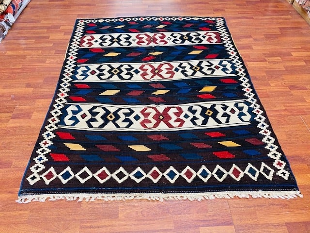 Antique Kazak Caucasian Kilim-4065 (1 of 9)
