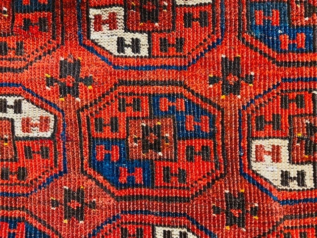 Antique Turkoman Beshir rug -1732 - 11