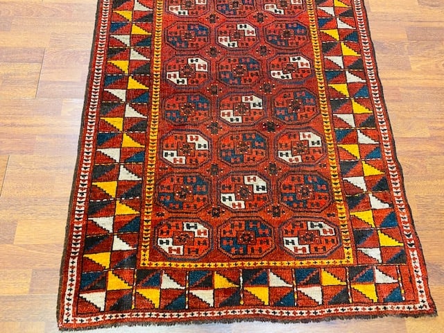 Antique Turkoman Beshir rug -1732 - 2