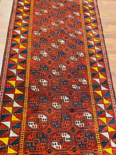 Antique Turkoman Beshir rug -1732 - 8