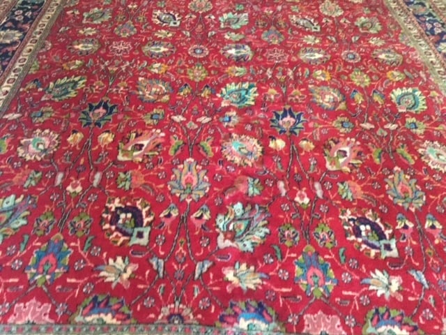 Antique Persian Tabriz-3659 - 6