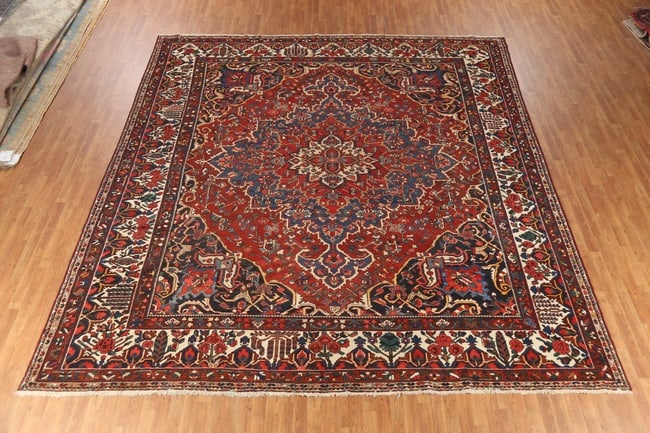 Vegetable Dye Antique Bakhtiari Persian Large Rug 13x14 - 3