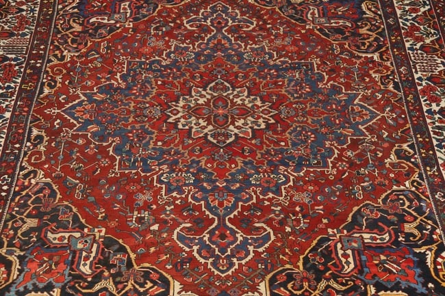Vegetable Dye Antique Bakhtiari Persian Large Rug 13x14 - 4