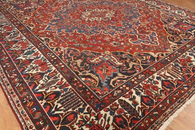 Vegetable Dye Antique Bakhtiari Persian Large Rug 13x14 - 7