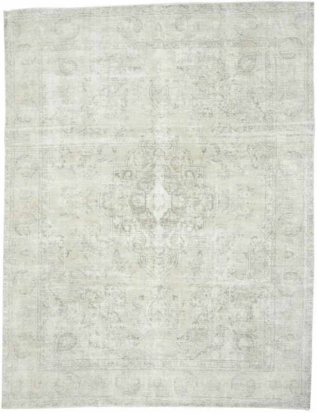 Antique Muted Beige Floral 9X12 Distressed Vintage Oriental Rug: Title: Antique Muted Beige Floral 9X12 Distressed Vintage Oriental RugDescription:Hand-knotted antique rug produced in Pakistan with skilled craftsmanshipTraditional floral pattern designed to