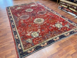 Antique East Turkistan rug-956: Title:Antique East Turkistan rug-956Description:Beautiful antique decorative rug from East Turkistan, size 7 ft. 3 inches by 11 ft. 2 inches, circa 1910, excellent condition with a good pile