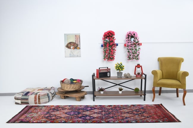 2'5'' x 9'3'' Unique Handmade Vintage Rug - 18873: Title: 2'5'' x 9'3'' Unique Handmade Vintage Rug - 18873Description:2'5'' x 9'3'' Unique Handmade Vintage Rug - 18873Origin:TurkiyeDate/Period:1960-90Materials:Wool,CottonDimension:2'5''x9'3'' ft,