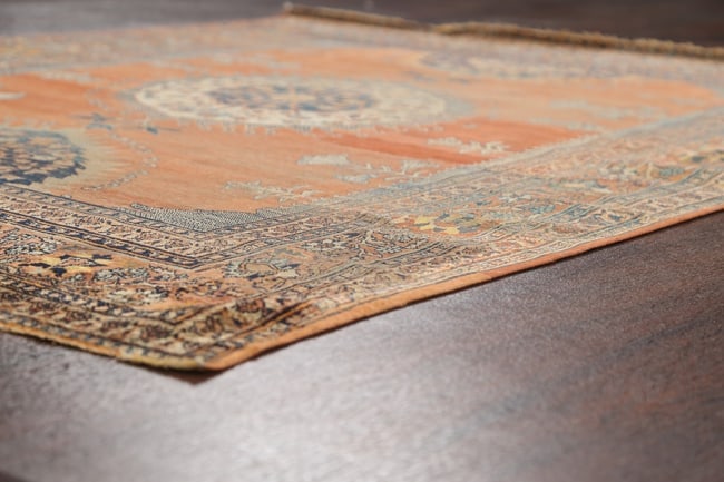 Pre-1900 Antique Silk Tabriz Haj Jalili Persian Area Rug 5x6 - 6