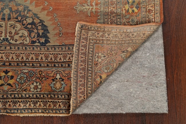 Pre-1900 Antique Silk Tabriz Haj Jalili Persian Area Rug 5x6 - 7