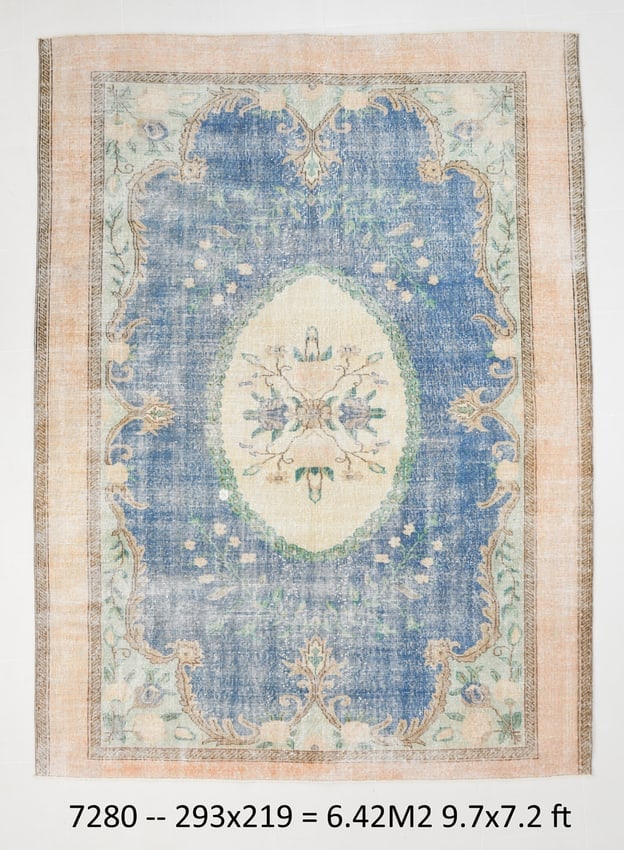 7'2'' x 9'7'' Turkish Vintage Runner Rug - 7280 (1 of 18)