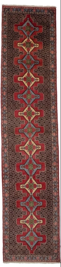 Vintage Floral 3X13'5 Bidjar Persian Runner Rug (1 of 15)