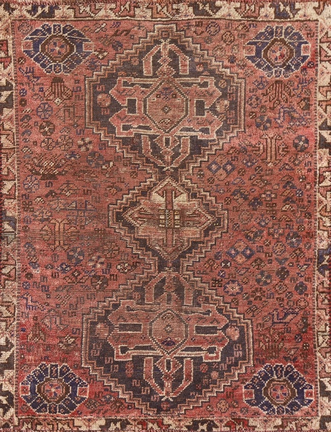 Vegetable Dye Antique Qashqai Persian Rug 3x4 (1 of 20)