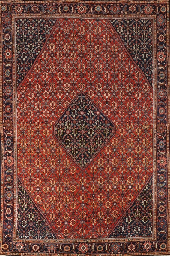 Antique Vegetable Dye Sultanabad Persian Area Rug 9x12: Title: Antique Vegetable Dye Sultanabad Persian Area Rug 9x12 Description:A Beautiful Genuine Iran ( Persia ) Sultanabad rug is Hand Knotted by skillful weavers in Iran ( Persia ) with 100% Wool Mater