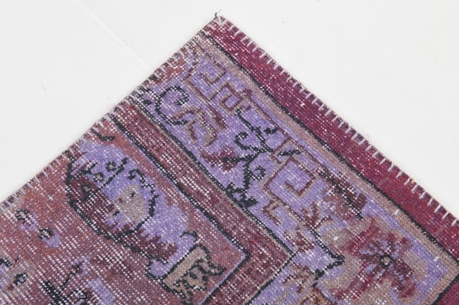 7'0'' x 9'11'' Handmade Vintage Wool Patchwork Rug - 367 - 10