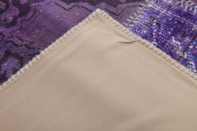 7'0'' x 9'11'' Handmade Vintage Wool Patchwork Rug - 367 - 13