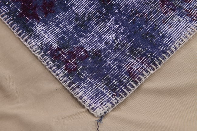 7'0'' x 9'11'' Handmade Vintage Wool Patchwork Rug - 367 - 16