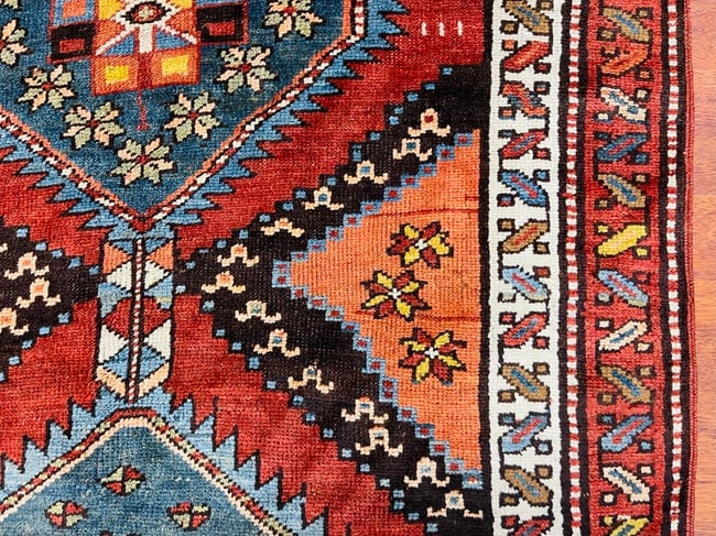 Antique Kazak caucasian Runner-1514 - 4