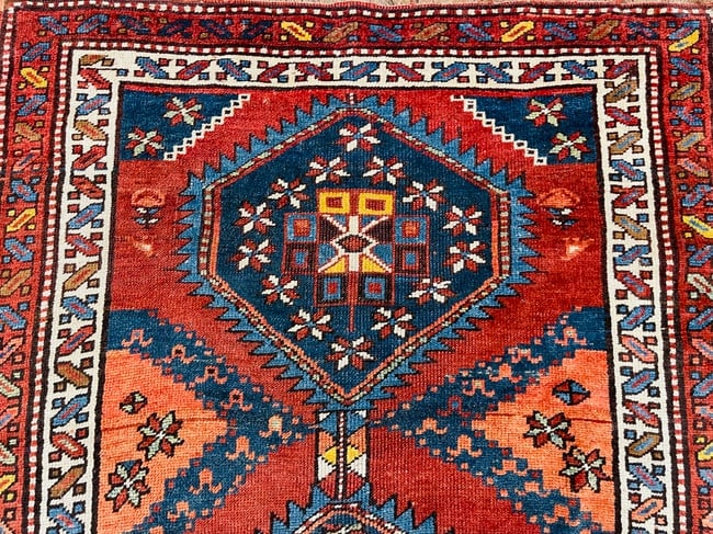 Antique Kazak caucasian Runner-1514 - 5