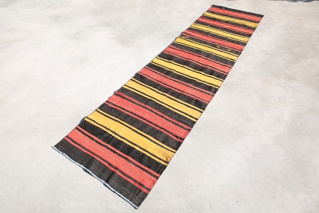 2'10'' x 11'11'' Handmade Vintage Wool Rug - 2128: Title: 2'10'' x 11'11'' Handmade Vintage Wool Rug - 2128Description:2'10'' x 11'11'' Handmade Vintage Wool Rug - 2128Origin:TurkiyeDate/Period:1960-90Materials:Wool,CottonDimension:2'10''x11'11'' ft,