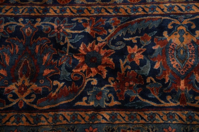 Antique Vegetable Dye Kashan Persian Large Rug 12x23 - 5