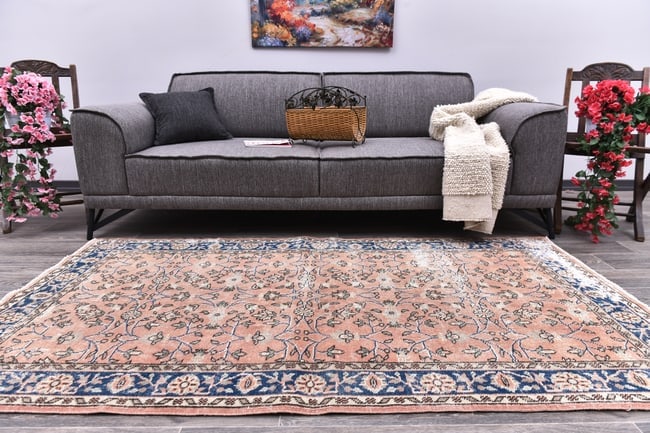 3'10'' x 7'2'' Handmade Vintage Wool Rug - 244693: Title: 3'10'' x 7'2'' Handmade Vintage Wool Rug - 244693 Description:3'10'' x 7'2'' Handmade Vintage Wool Rug - 244693 Origin:Turkiye Date/Period:1960-90 Materials:Wool,Cotton Dimension:3'10''x7'2'' f