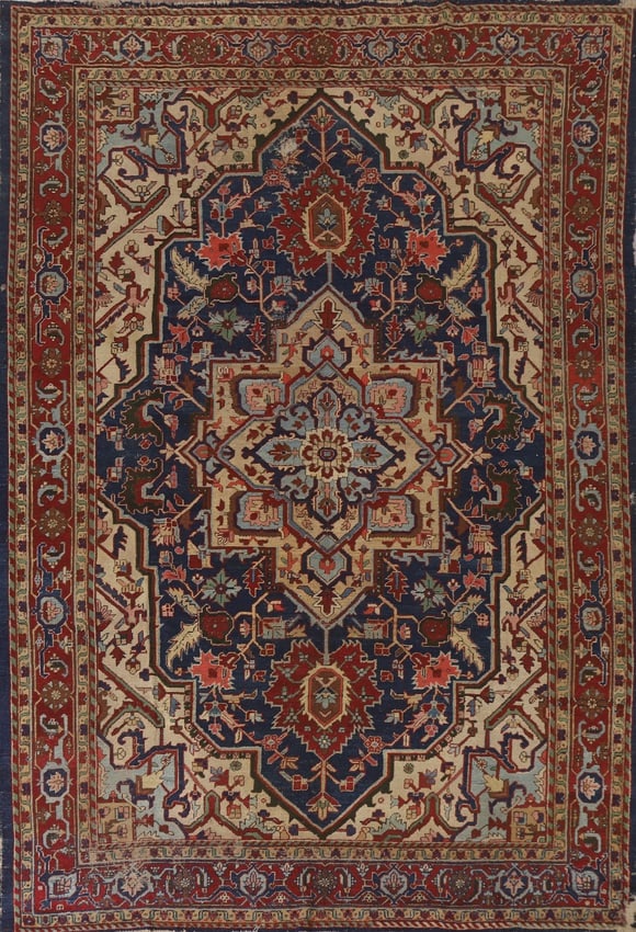 Antique Vegetable Dye Tabriz Persian Area Rug 8x11 (1 of 20)