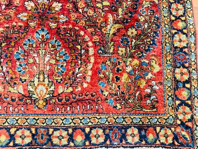 Antique Persian Sarouk rug-4697 - 6