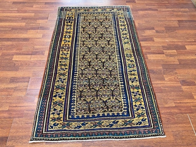 Antique Kurd Caucasian rug-2341: Title:Antique Kurd Caucasian rug-2341 Description:An antique Kurd Caucasian rug , from southwest Caucasian, size 3 ft. 3 inches by 5 ft. 7 inches, circa 1910, excellent condition with a good pile thro