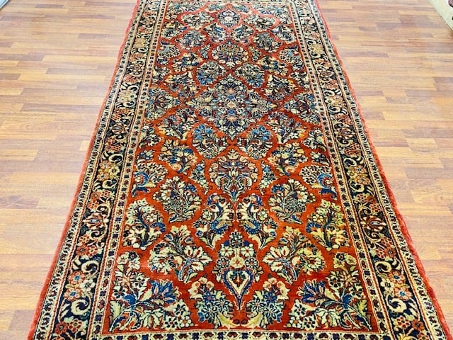 Antique Persdian sarouk rug-4355 - 2
