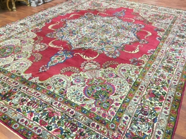 Antique Persian Lavar kerman-4167 - 10