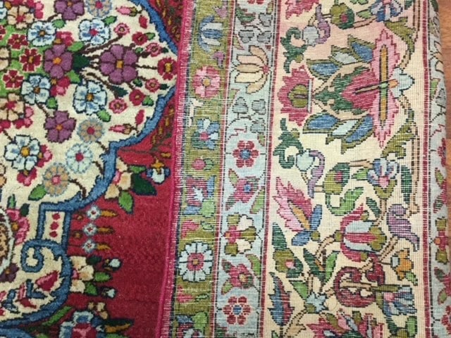 Antique Persian Lavar kerman-4167 - 11