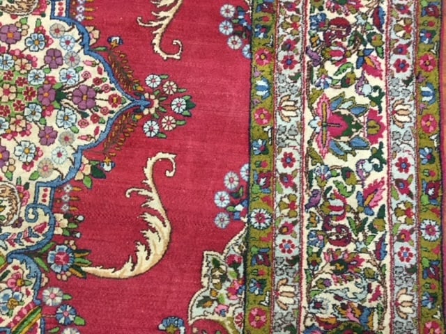 Antique Persian Lavar kerman-4167 - 6